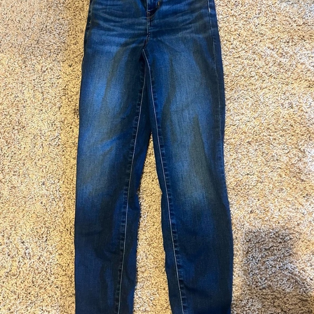 American Eagle Outfitters Dark Blue Straight Leg Jeans